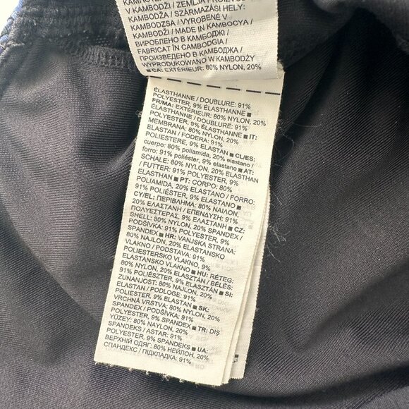 Athleta Blue Camo Conscious Crop Bikini Top Small Cups A-C - Picture 8 of 12